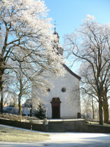 Bosseborn Kirche im Schnee